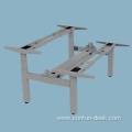 Back To Back Metal Frame Simple adjustable height tables Electric Smart Commercial Office Table
